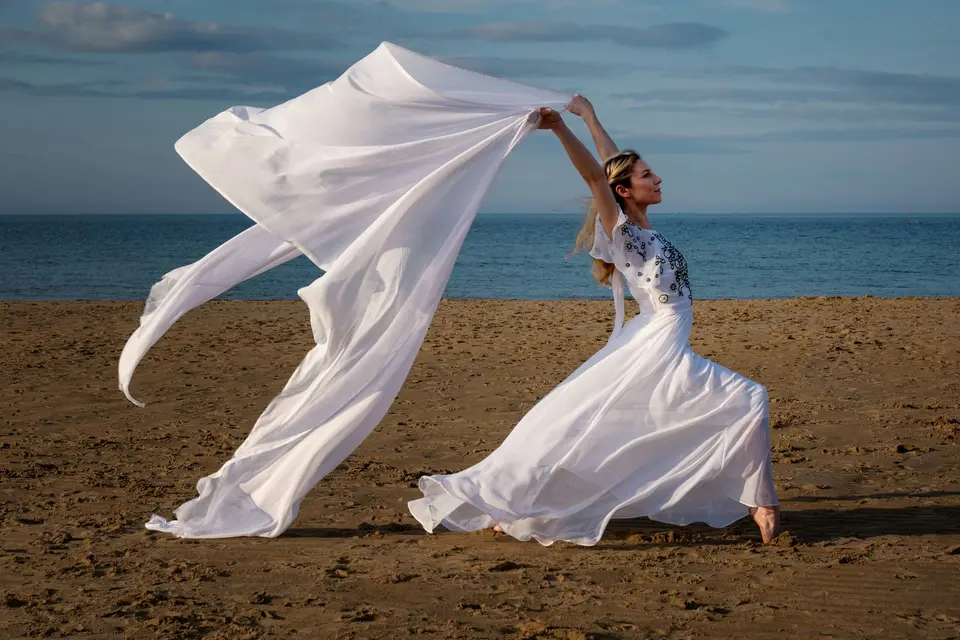Flying dress photoshoot in Thailand